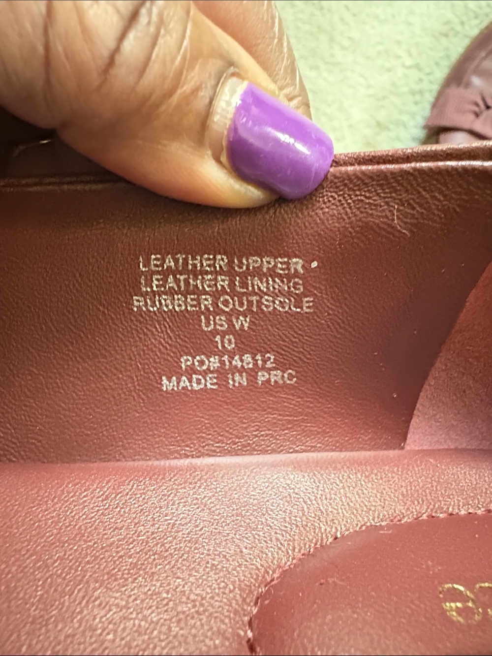 Quince Women's Burgundy Bow Loafers - Picture 9 of 13